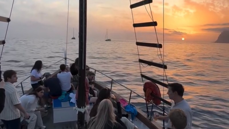 a group of people on a boat